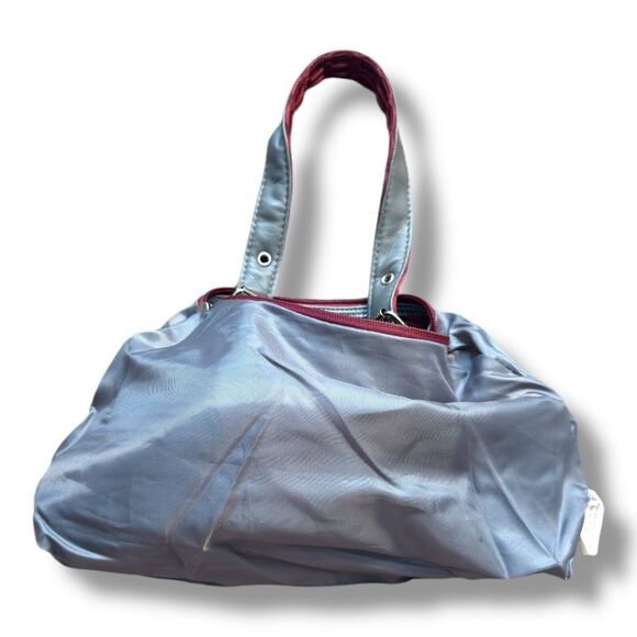 NWOT Maroon and Gray Women's Shoulder Bag with Embroidered Virginia Tech Logo - Picture 4 of 9